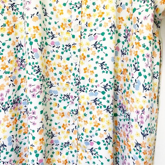 Summersalt The Do It All Belted Shirtdress in Wildflower Fields Print Size XL - Picture 8 of 13